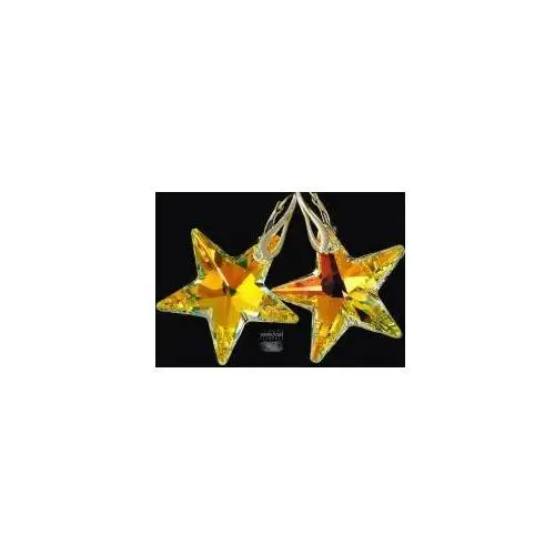 SWAROVSKI przepiękne kolczyki AURORA STAR SREBRO