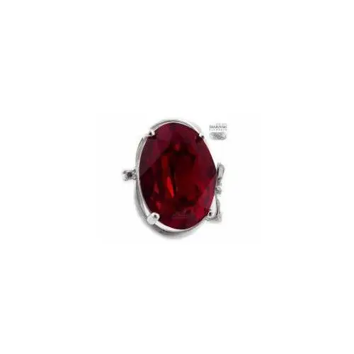 SWAROVSKI przepiękny czerwony pierścionek SREBRO, 700195