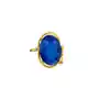 SWAROVSKI przepiękny pierścionek ROYAL BLUE GOLD ZŁOTE SREBRO, kolor niebieski Sklep