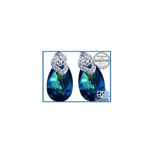 Arande Swarovski special kolczyki bermuda blue srebro 2