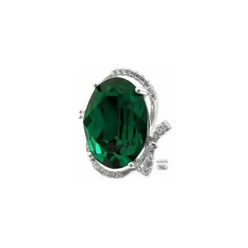 Swarovski special piękny pierścionek emerald srebro Arande