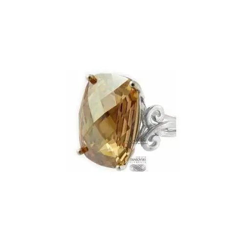 SWAROVSKI SPECIAL pierścionek GOLDEN SREBRO, kolor beżowy