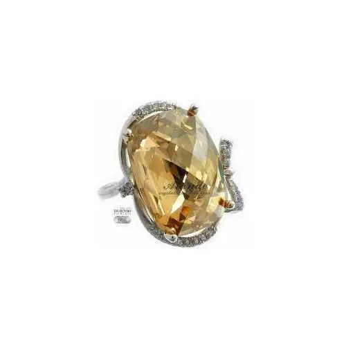 SWAROVSKI SPECIAL pierścionek GOLDEN SREBRO,97