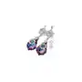 SWAROVSKI unikatowe kolczyki VITRAIL ORCHIDEA SREBRO, 700917 Sklep