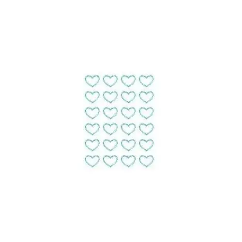 Ozdoba dekoracyjna kryształki samoprzylepne serca niebieskie op.24 szt. 251132 arg Argo