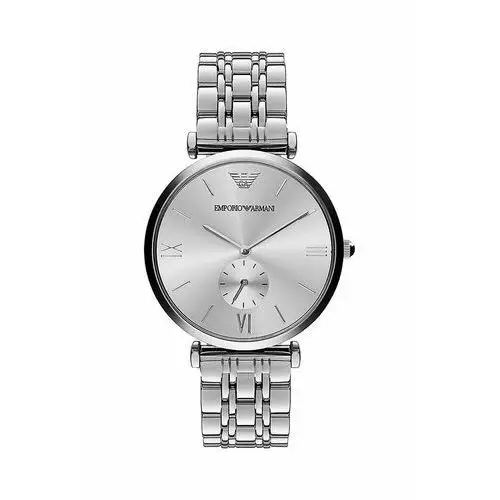 Emporio zegarek męski kolor srebrny Armani