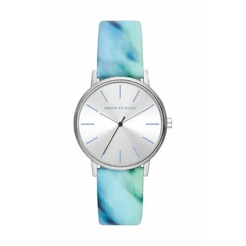 Armani Exchange zegarek damski kolor niebieski