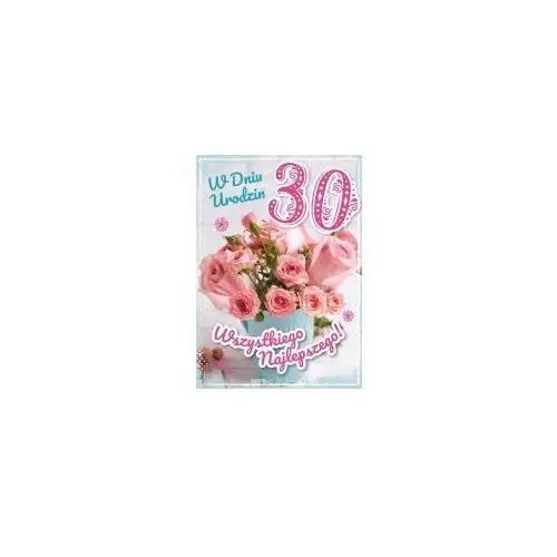 Karnet urodziny 30 b6 z kop as gm-1026 fol Armin style