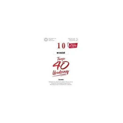 Karnet urodziny 40 b6 z kop as gm-1008 fol Armin style