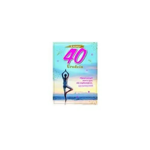 Karnet urodziny 40 Armin style