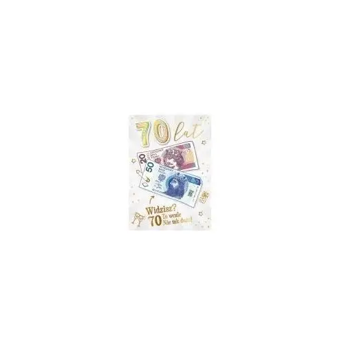 Karnet urodziny 70 b6 z kop as gm-1020 fol Armin style