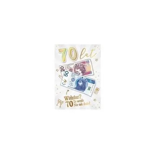 Karnet urodziny 70 b6 z kop as gm-1020 fol Armin style