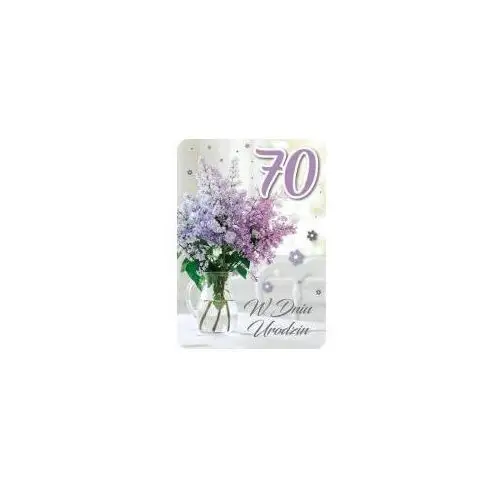 Karnet urodziny 70 gm-813 Armin style