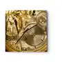 Zegar ścienny Arttor 30x30 cm - Idź z duchem czasu - Cyferblat kreski - Zegar, Mechanizm Zegarowy, Vintage, Czas, Złoty Mechanizm, Do Salonu, Do Sypi Sklep