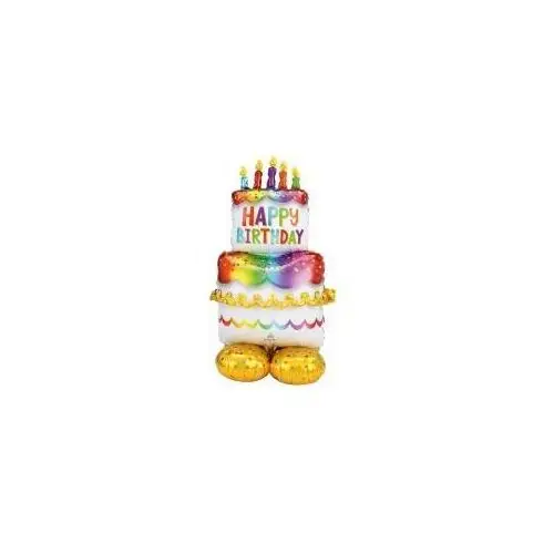 Balon foliowy AirLoonz tort urodzinowy 68x134cm