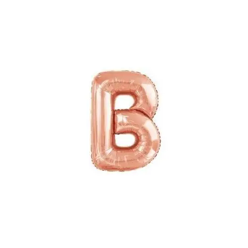 Balon foliowy litera B różowe złoto 59x86cm