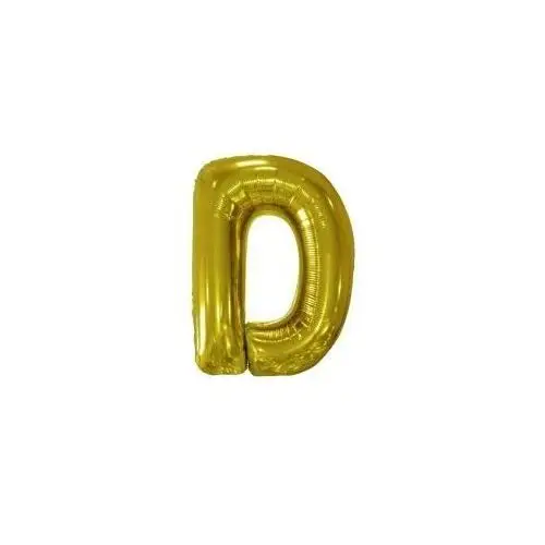 Balon foliowy litera D złota 62x86cm