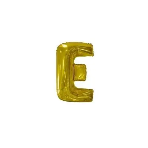 Balon foliowy litera E złota 56,5x86cm