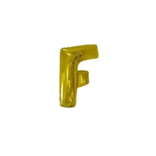 Balon foliowy litera F złota 54,5x86cm