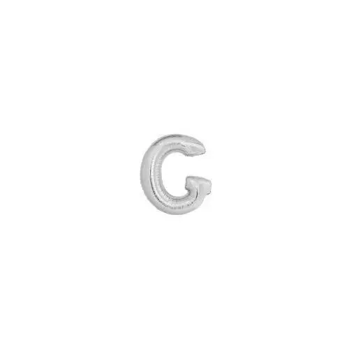 Balon foliowy litera G srebrna 74x86cm