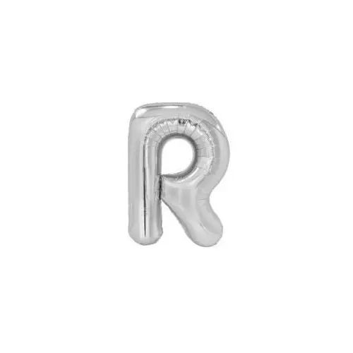 Balon foliowy litera R srebrna 60,5x86cm