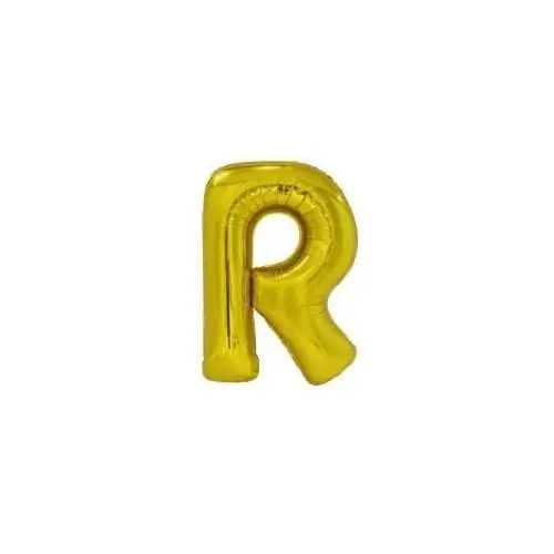 Balon foliowy litera R złota 60,5x86cm