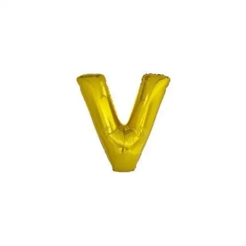 Balon foliowy litera V złota 78x86cm