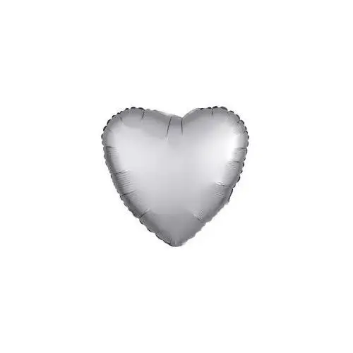 Balon foliowy Lustre srebrny serce 43cm