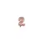 Balon foliowy mini cyfra 2 różowe złoto 37,5x40cm Sklep