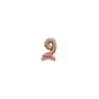 Balon foliowy mini cyfra 9 na stojaku różowe złoto Sklep