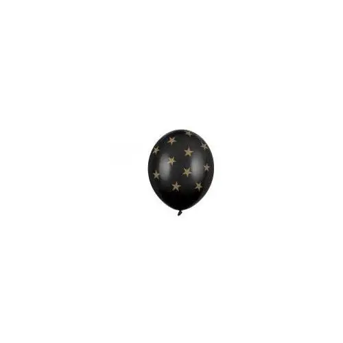 Balony gwiazdki pastel black 30 cm 6 szt