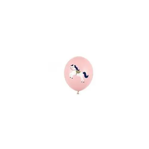 Balony konik pastel pale pink 30 cm 6 szt