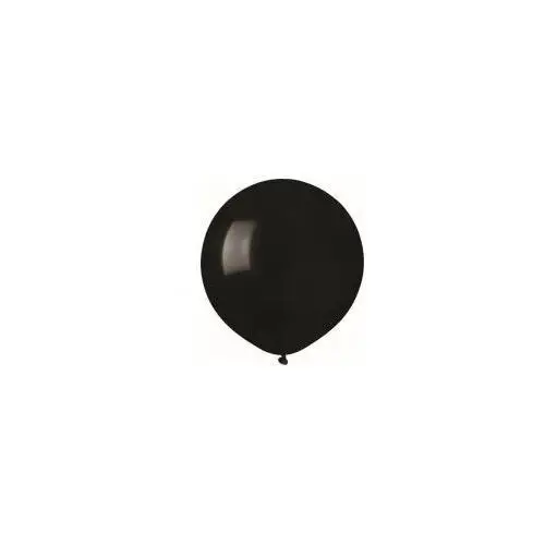 Balony pastelowe czarne 48cm 50szt