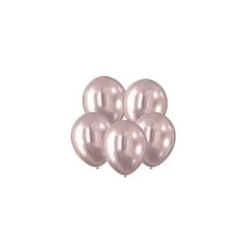 Balony z efektem chromu różowe 30cm 5szt