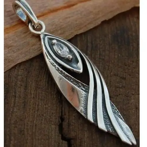 Bebel - srebrny wisiorek z kryształem swarovskiego