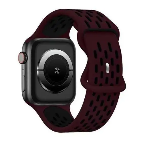 Beline do Apple Watch New Sport Silicone 42/44/45/49mm bordowo-czarny