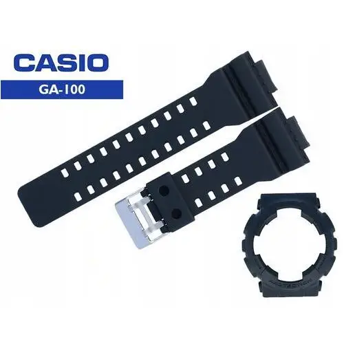 Bezel Pasek casio GA-100 GA-120 czarny matowy, kolor czarny