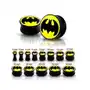 Biżuteria e-shop Błyszczący czarny plug do ucha - batman - szerokość: 3 mm Sklep