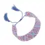 Bransoletka z indiańskim motywem, lśniące koraliki, niebieski i fioletowy kolor, SP89.29 Sklep