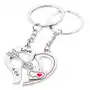 Biżuteria e-shop Breloczki do kluczy dla dwojga - dwie połówki serca, strzała, serduszka Sklep