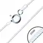 Cienki czteroboczny łańcuszek, srebro 925, szerokość 0,6 mm, długość 500 mm Biżuteria e-shop Sklep