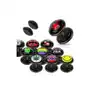 Czarny fake plug - różne loga, gumki - kształt główki: mix kolorów Biżuteria e-shop Sklep