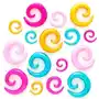 Biżuteria e-shop Expander do ucha - kolorowa błyszcząca spirala - szerokość: 10 mm, kolor kolczyka: różowy Sklep