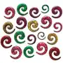 Expander do ucha - spirala, cętkowana powierzchnia - szerokość: 6 mm, kolor kolczyka: zielony - czarny Biżuteria e-shop Sklep