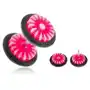 Fake plug do ucha - kółeczka z akrylu, różowo-białe słońce Biżuteria e-shop Sklep