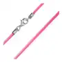Biżuteria e-shop Gładki gumowy naszyjnik w kolorze różowym Sklep