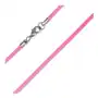 Biżuteria e-shop Gumowy naszyjnik sznurkowy - neonowo różowy, 2 mm Sklep