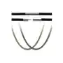 Gumowy sznurek na wisiorek - zapięcie ze stali chirurgicznej - długość: 444 mm, kolor: czarny Biżuteria e-shop Sklep