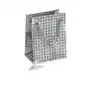 Holograficzna papierowa torebka prezentowa - kolor srebrny, gładka błyszcząca powierzchnia, Y32.09 Sklep
