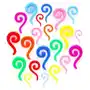Biżuteria e-shop Kolczyk do ucha - kolorowa spirala - szerokość: 3 mm, kolor kolczyka: jasnoniebieski Sklep
